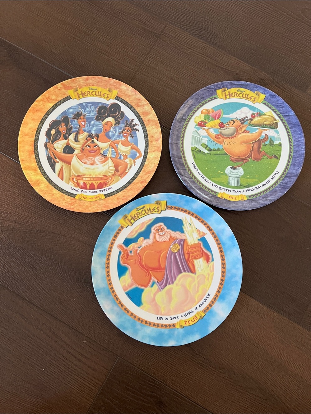Y2K Disney Hercules Themed Party Paper Plates - Set of 3